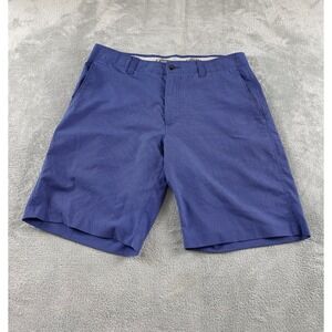 Callaway Mens Blue Micro Diamond Geometric Golf Shorts Sz 34 Stretch Performance